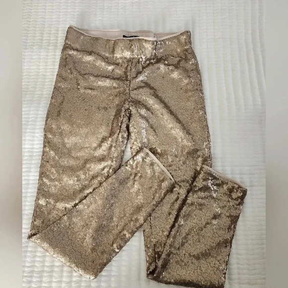 Gold Sequins leggings size M - Picture 1 of 6